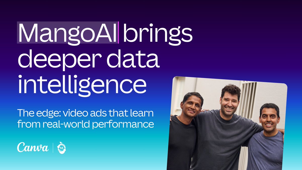 We're welcoming MangoAI 🥭 and @cavalry__app 🎬 to Canva ...