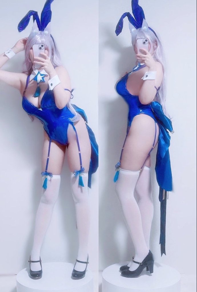 叶愛によるアズールレーン・信濃バニーガールコスプレ