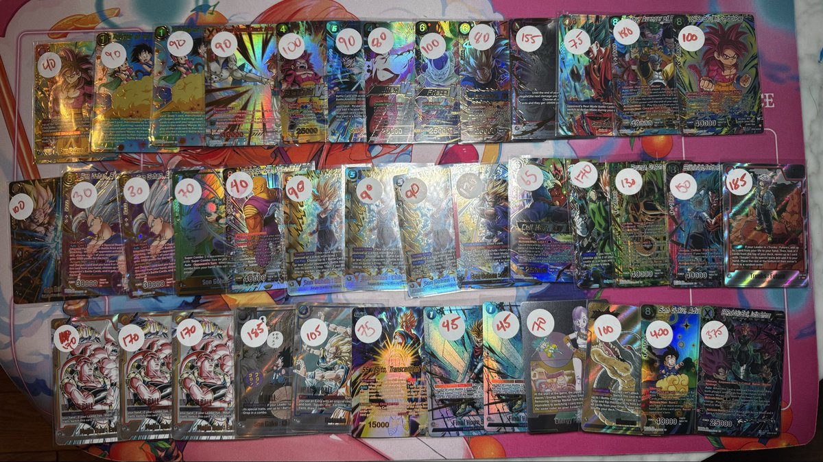 Dragon ball claim sale;

Please circle the card or drop the name/card number to claim.

Prices firm. Free BWMT shipping.

$5 off per card if more the 2 cards claimed per order.

US Shipping only. PayPal FF OR Zelle only.