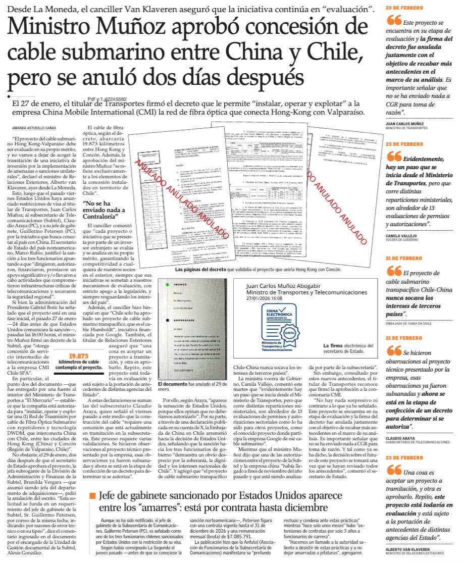 Como nos imaginábamos, había algo que no se sabía de esta historia. Luego de 5 días, se conoce la verdad, no estaba en evaluación, sino que se había aprobado la concesión en secreto. ¿Qué hay detrás del decreto y su anulación? Más dudas aparecen.