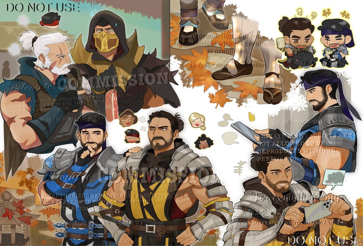 art by <a href="/amiaomaomao/">阿渺</a> ，loving this…
#subscorp #MortalKombat #commission