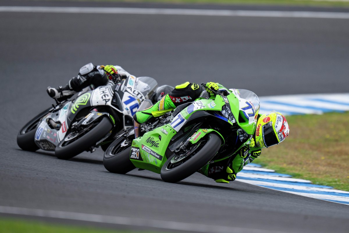 Kawasaki_JPN's tweet image. 先週末のスーパーバイク世界選手権（#WSBK）開幕戦
Kawasaki WorldSBK のリザルトは
■G・ガーロフ 11位-6位-10位（Race1-Superpole Race-Race2） 
Kawasaki WorldSSP のリザルトは
■J・アルコバ 10位-9位（Race1-Race2） 
■D・エガーター 23位-DNFでした。