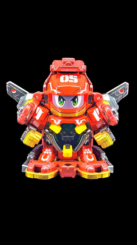 オリジナル塗装のフェニックス完成しました。赤色ベースにゴールドと