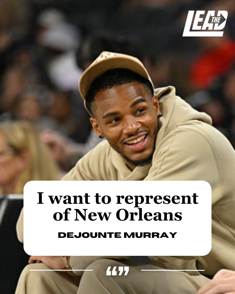 PelicansLead's tweet photo. Don't matter what the record is, Dejounte ready to go https://t.co/JrQi6gJUT0