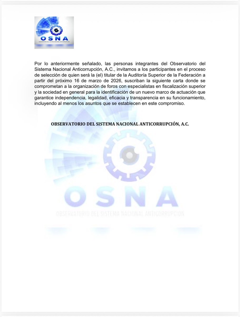 OBSERVATORIO DEL SNA tweet media