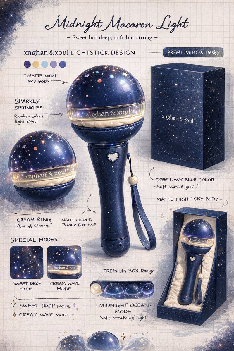 이번 컴백 때 응원봉 팬덤명 버블 원하는데 내 희망이 이뤄질까??
응원봉은 태국스엠콘 때 나온 마카롱 디자인 참고해서 
이렇게 해주시길