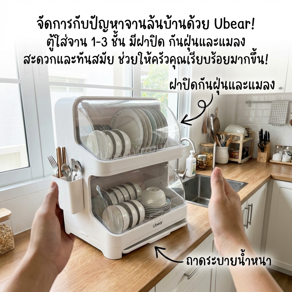weeve81's tweet photo. จัดการกับปัญหาจานล้นบ้านด้วย Ubear! ตู้ใส่จาน 1-3 ชั้น มีฝาปิด กันฝุ่นและแมลง สะดวกและทันสมัย ช่วยให้ครัวคุณเรียบร้อยมากขึ้น!