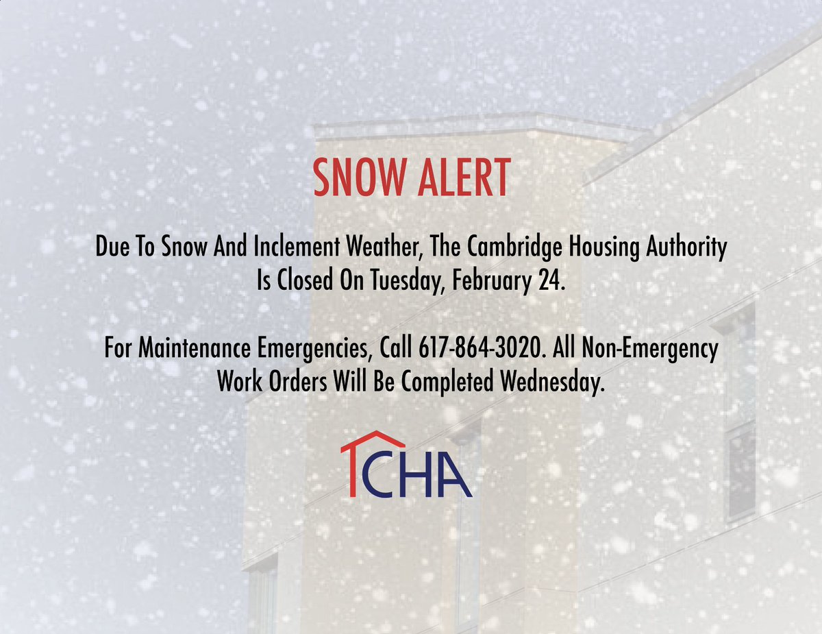 Cambridge Housing Authority tweet media