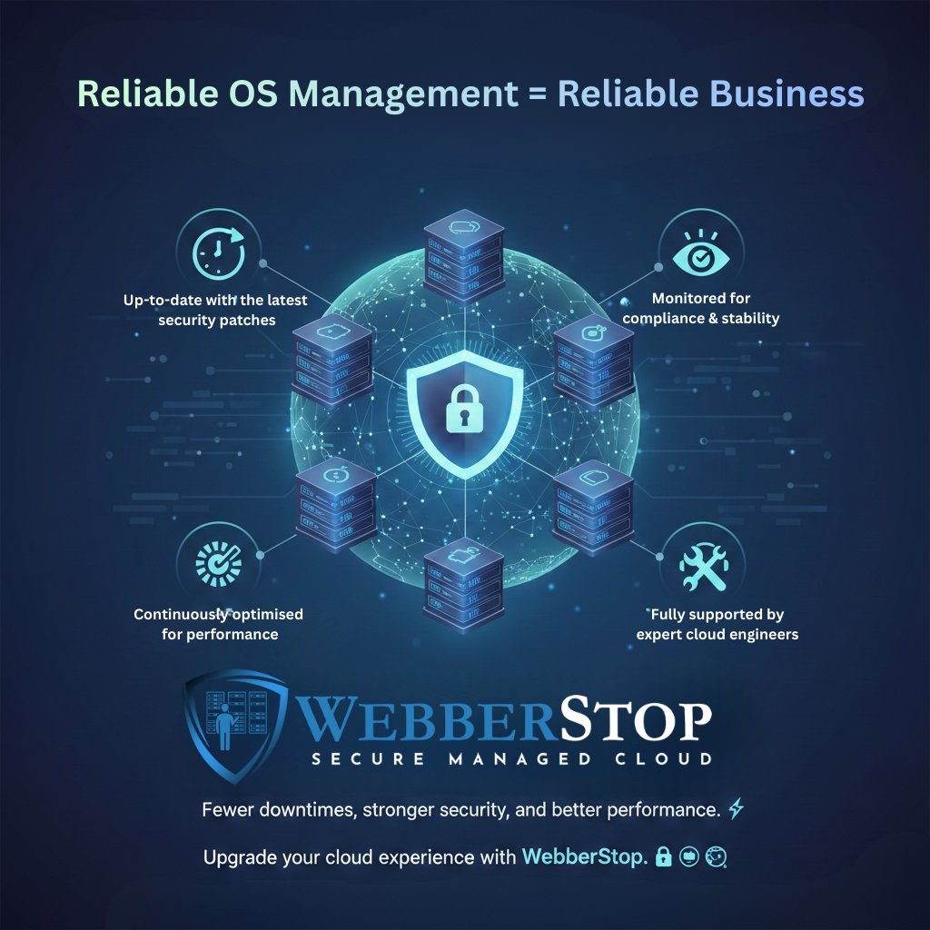 webberstop's tweet photo. 🚀 Secure, updated OS made simple.

WebberStop handles patches, optimisation, and 24×7 monitoring—keeping your infrastructure safe while your team focuses on growth. 🌐

#OSManagement #CyberSecurity #WebberStopCloud https://t.co/gRe3GWKNHy