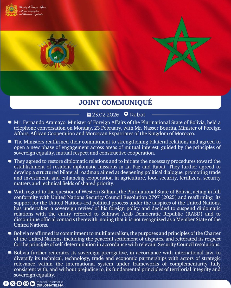 Moroccan Diplomacy 🇲🇦 tweet media