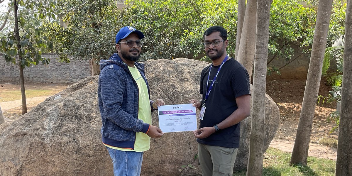 devboxindia's tweet photo. Cheers to the dedication of our incredible team! 🏆 Here’s a snapshot of our recent gathering as we commemorate our wins. Here’s to achieving even more together! 🎉 #TeamAchievements https://t.co/O6JmaJWfNp
