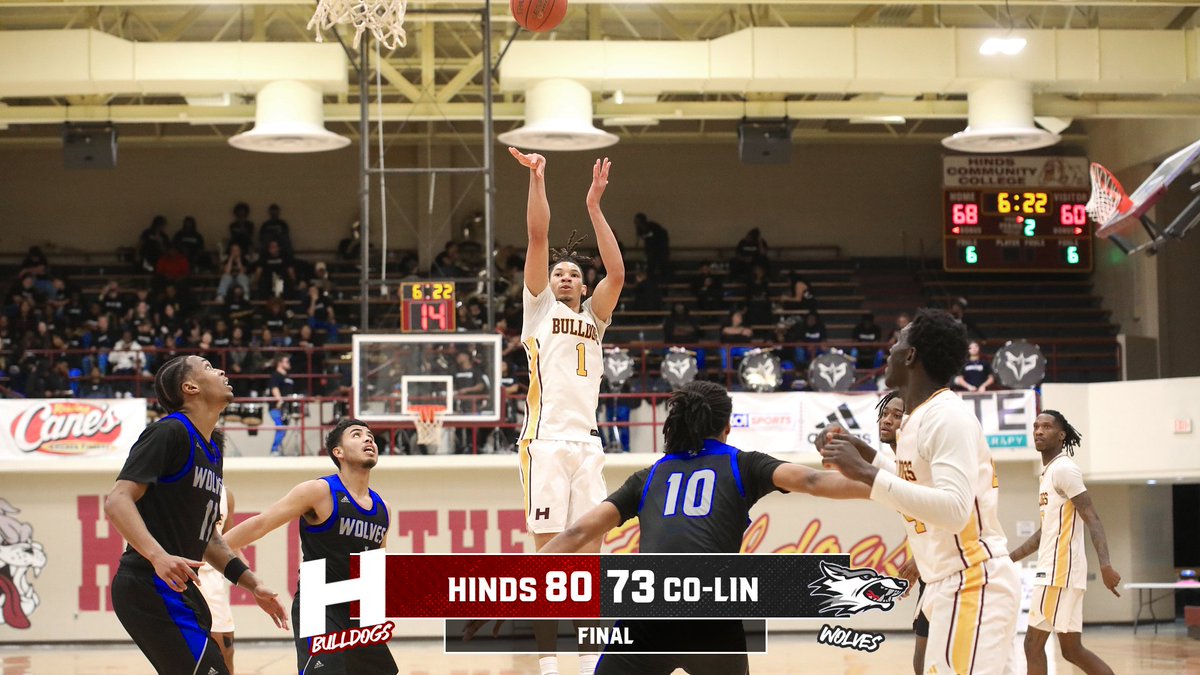 WIN✅

Hinds takes down Co-Lin 80-73 in a conference showdown inside J.D Boyd Gymnasium on Monday! Hinds will return to action on Thursday when they travel to Poplarville to take on Pearl River! Tipoff is set for 7:30 PM

#GoHINDS