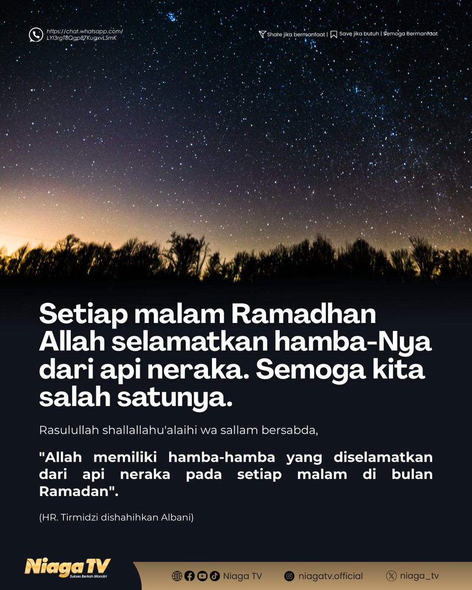 Manfaatkan Ramadhan kali ini, maksimalkan ibadah terutama di 10 malam terakhir.

#Sunnah #reminder #Islam #quote
