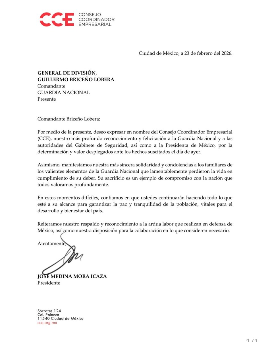 Consejo Coordinador Empresarial CCE tweet media