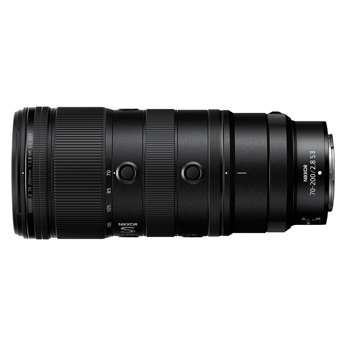 nikon_chan's tweet photo. ／
📢【発表】
NIKKOR Z 70-200mm f/2.8 VR S II
＼
クラス最軽量でありながら、卓越した描写力と次世代のAFを搭載した大口径F2.8望遠ズームレンズ登場！

𖤐約998gの軽量設計
𖤐シルキースウィフトVCM採用でAF速度が約3.5倍高速
𖤐使い分けできる着脱式三脚座リング・保護カバー

▽画像タップで詳細