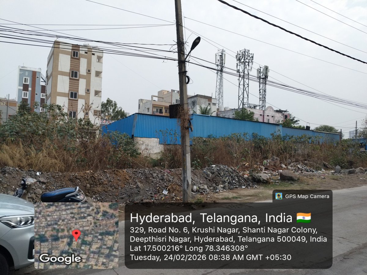 DEE_SWM_48's tweet photo. @GHMCOnline @KamalS22421105 @Dc48Ghmc Open land is a private land. However  Garbage is cleared. https://t.co/dODjNcdWhZ