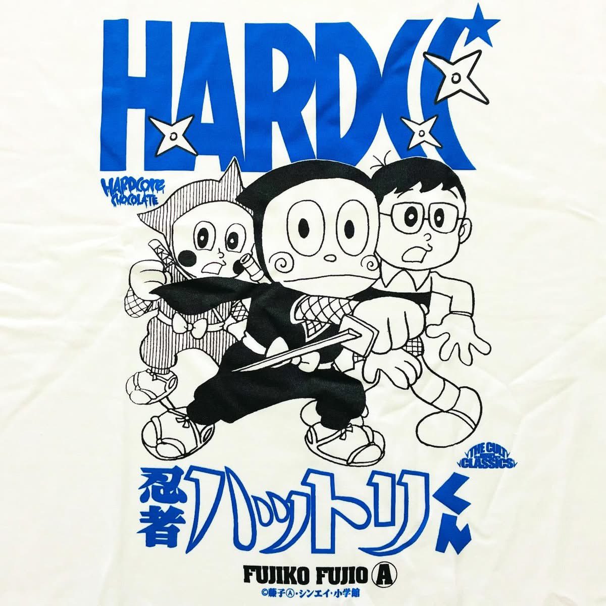HARDCC】NEW ARRIVAL! 忍者ハットリくん(への字口ホワイト) T 伊賀の里