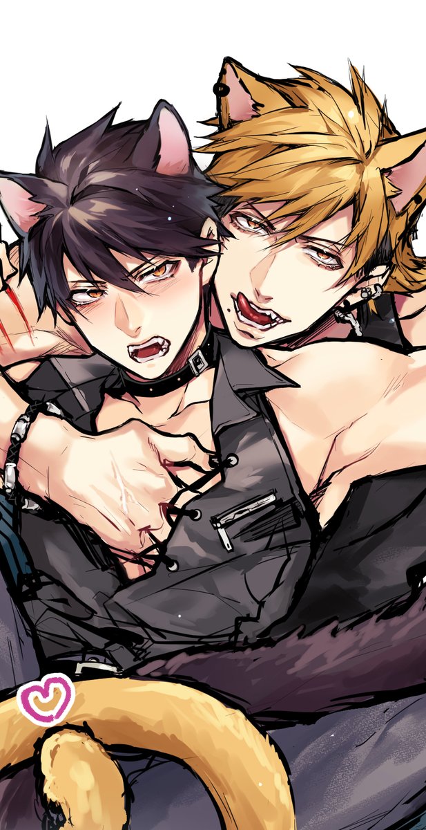 🐱の日見ていただきありがとうございました✨
悪い顔の男描くの好きなので魔佐斗の顔描くの一番楽しい✨