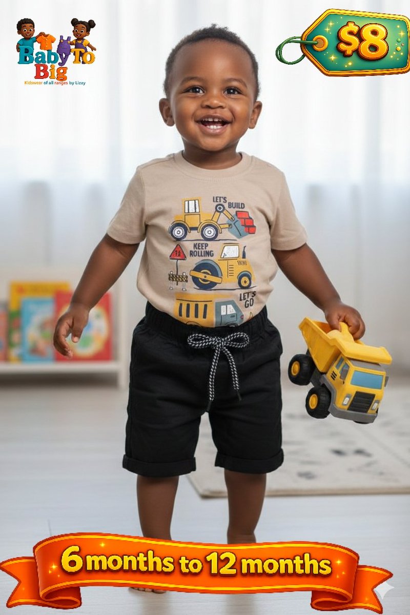 Baby_to_big's tweet photo. https://t.co/zk7c2Vdum9
Fun &amp; Catchy 🎉ONLY $8 SET
Little style for your little star! ⭐👶
Our adorable boys’ outfits (6–12 months) are comfy, cute, and perfect for  Grab yours before they’re gone! 💙🦖 #BabyToBig #BabyStyle #AffordableFashion https://t.co/VD6rBJnnrX