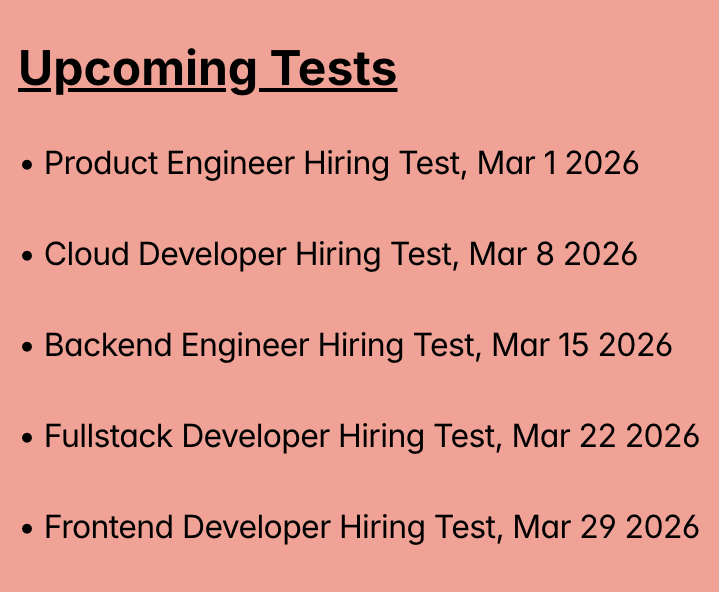 Cactro | India’s Fairest Technical Test tweet media