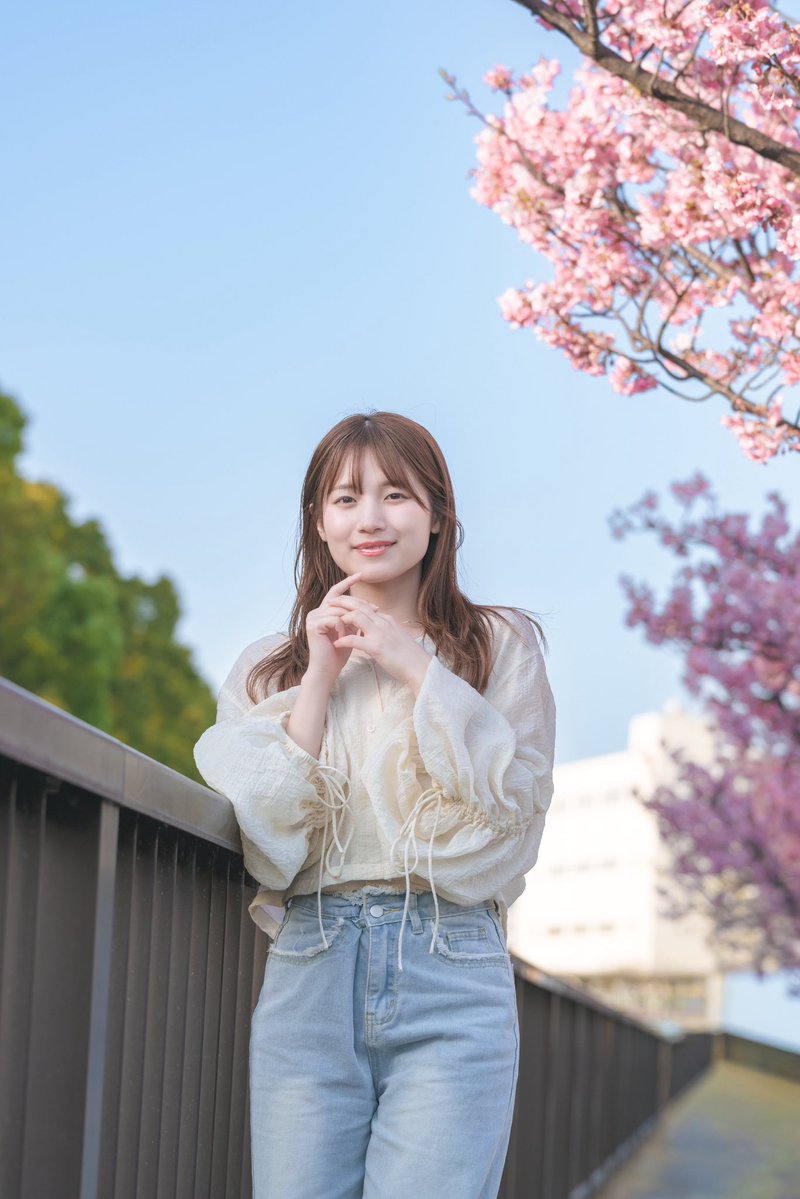 澄空と桜と青春と model 柊木紗希さん @sakipartner @photopartnerjp