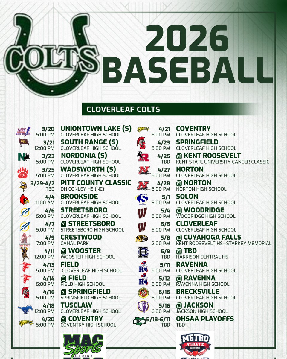 Cloverleaf Baseball tweet media