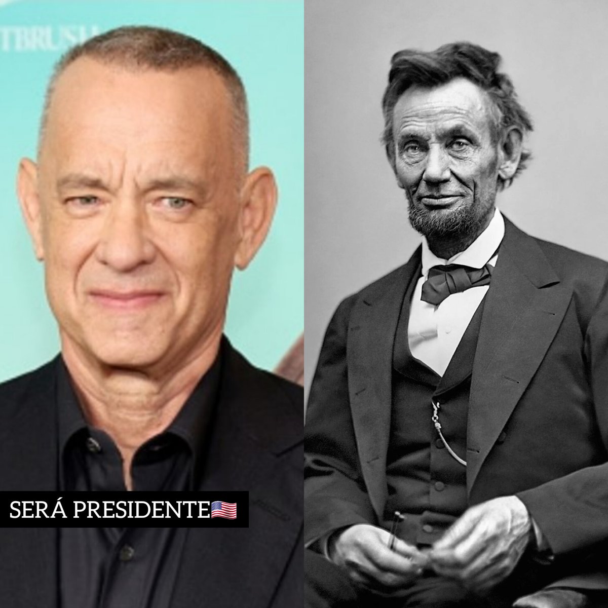 RichMen55's tweet photo. SERÁ PRESIDENTE🇺🇸
#TomHanks interpretará al presidente estadounidense, #AbrahamLincoln, en la adaptación de ‘Lincoln In The Bardo’. La película será un híbrido de animación stop motion y live action, dirigido por #DukeJohnson 🎬 https://t.co/31IGcNJ7St