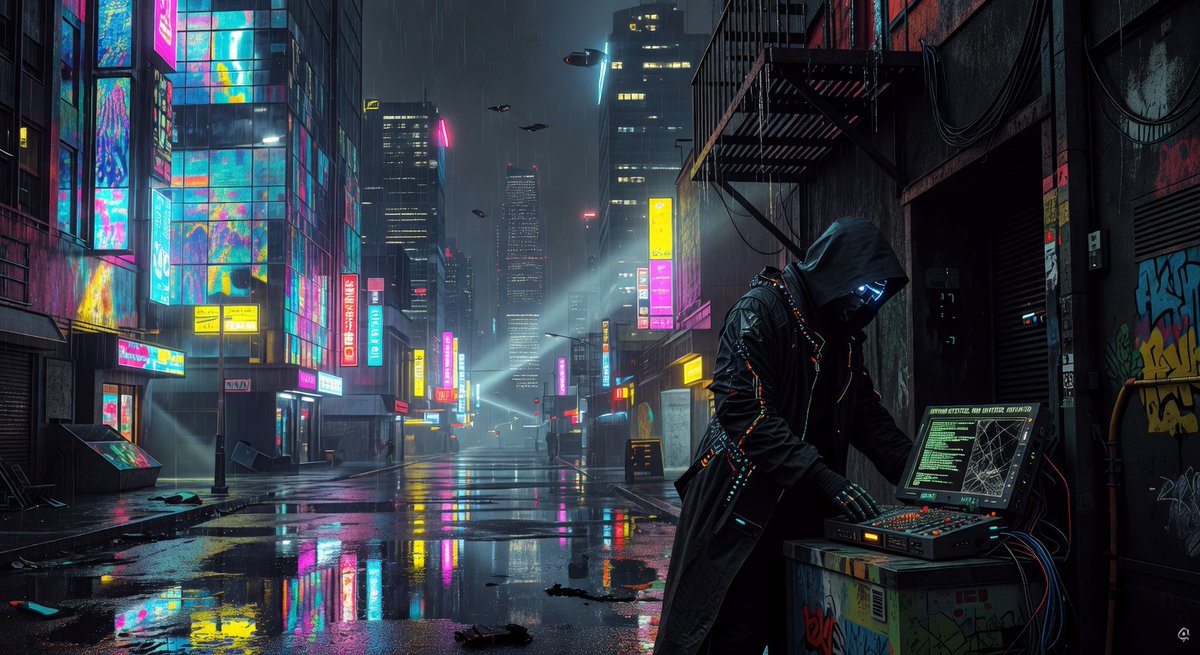 NeoCityscape's tweet photo. The city never sleeps. Neither do the secrets. 🏙️ #NeoCityscape #ShadowsOfBetrayal #Cyberpunk https://t.co/bI50JlJ4Nf