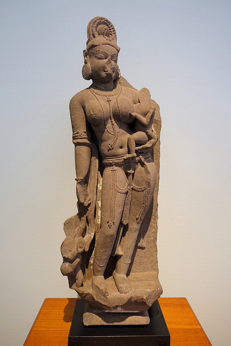 A statue of the Buddhist goddess Hariti, dating from the 9th or 10th century, housed in a museum in Japan, intrigued me.

After some research, I learned that the statue was made of red sandstone, a stone commonly found in Rajasthan and Gujarat, and was discovered in western