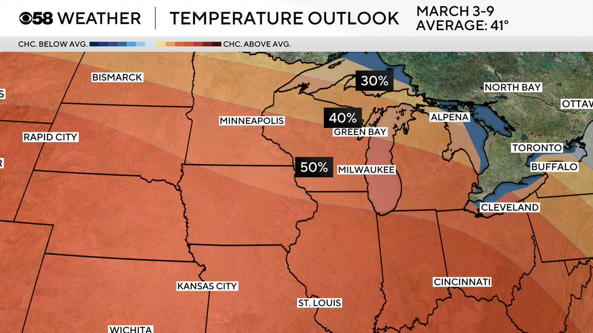 Early March outlook is trending warmer than normal!