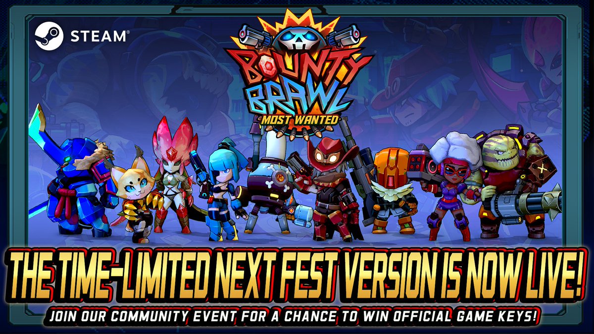 Bounty Brawl Most Wanted ➡️ Wishlist on Steam! tweet media