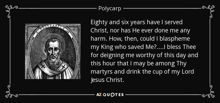 MaryfromMarin's tweet photo. .#ccot #tcot #StPolycarp [69-155 A.D.] #Martyr #Christ  #Jesus https://t.co/Ii3f7sLJaT