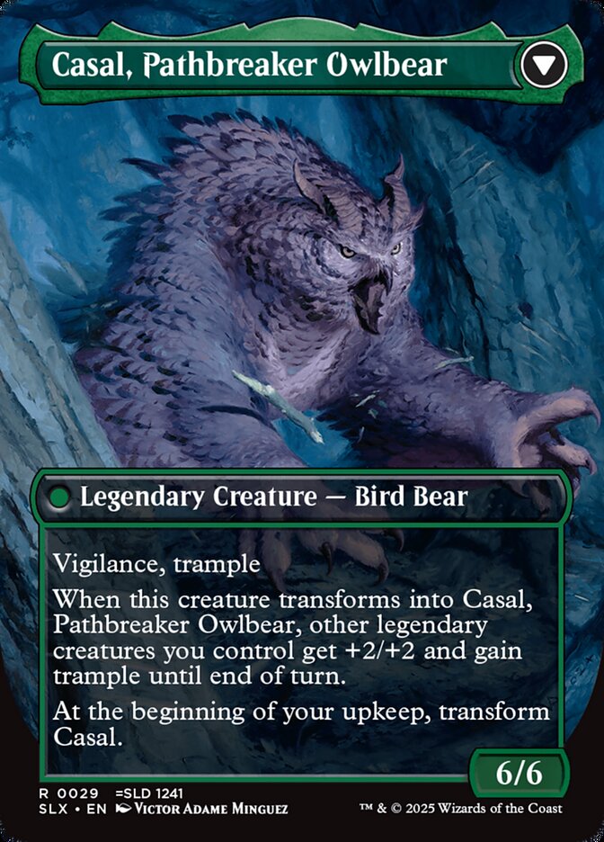 【Daily Highlight ✨】
Spotlight on 《Casal, Lurkwood Pathfinder》
Originally introduced through Secret Lair, this versatile creature offers both land ramp and a team-wide boost.

With two broadly useful abilities in one card, it slots naturally into a wide range of green