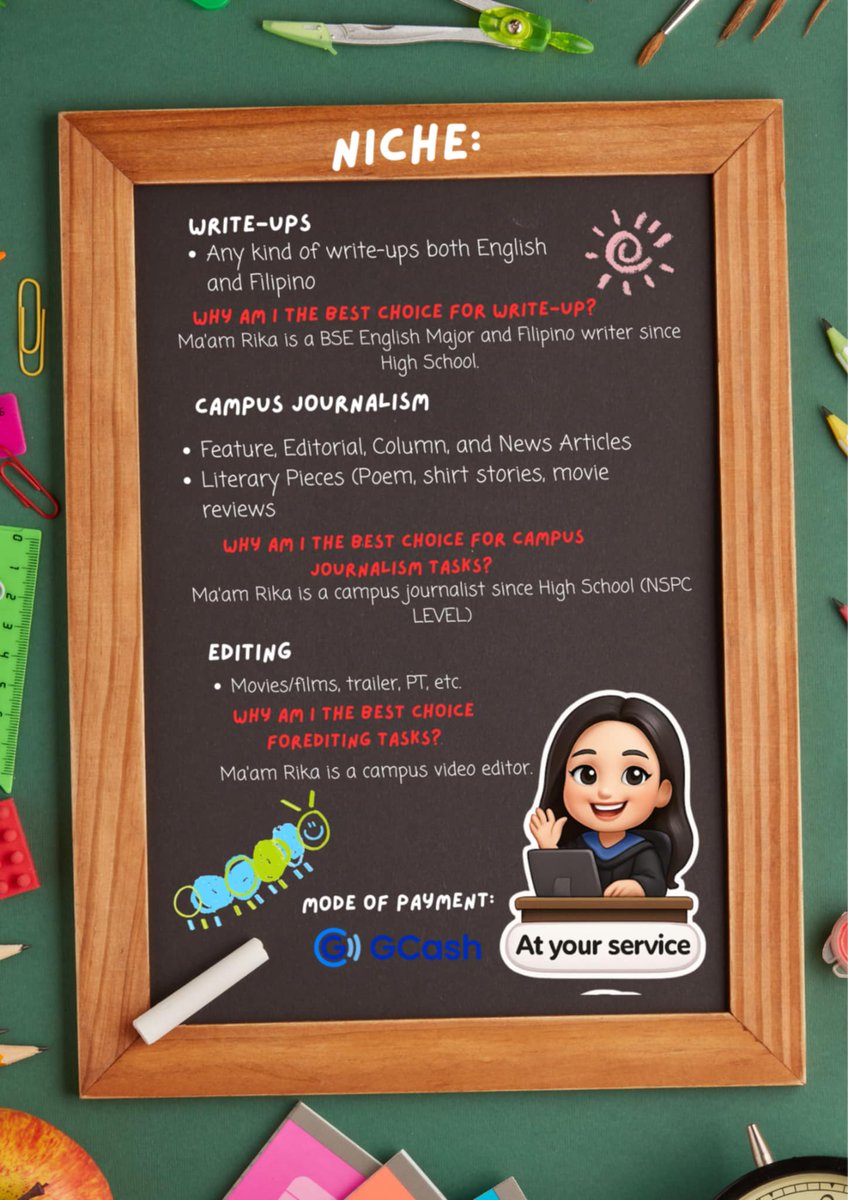 Heyrika|OPEN for comms| BSE GRAD|MASTER ED tweet media