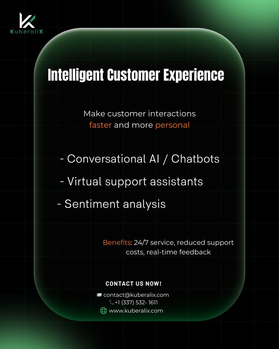 KuberaliX's tweet photo. Focuses on understanding customer behavior and delivering the right service at the right time. 
We are always there for your needs so please contact us to the given information right now. #kuberalix #custom #customerreview #business #support https://t.co/7SMoRDTTyg