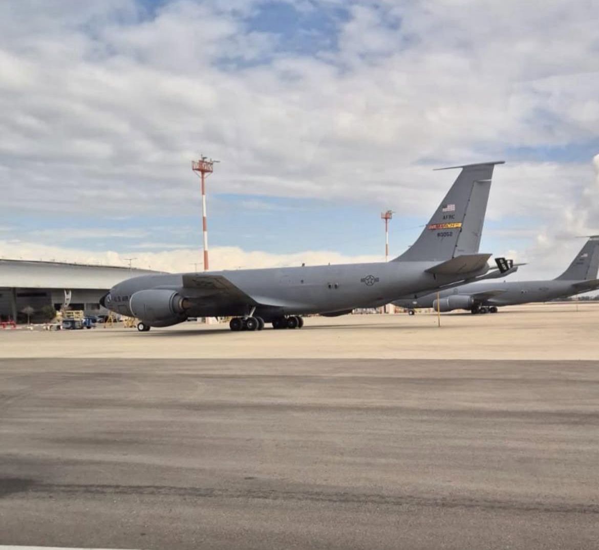 🚨 Two U.S. Air Force KC-135R/T Stratotankers spotted on the ground in Israel today.

We are getting closer.