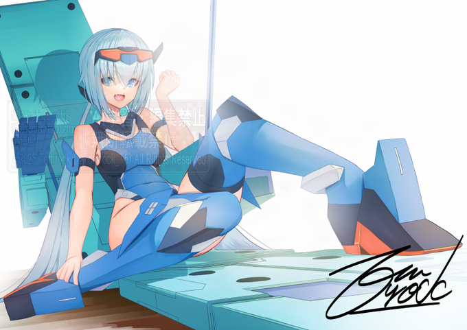 水着スティ子上げ直し
#フレームアームズ・ガール #FAガール #イラスト 