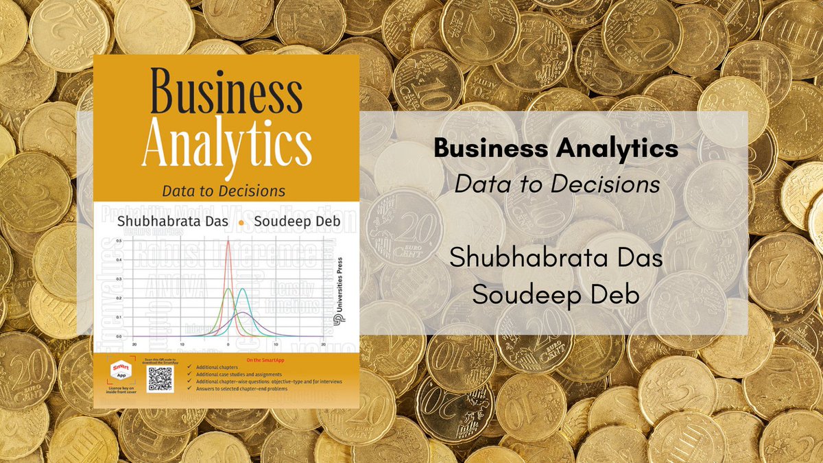 upilindia's tweet photo. This book connects statistical techniques to practical business contexts in an intuitive, relevant and thoughtful way. It enables students to develop a strong conceptual foundation and a critical approach to data-driven decision-making.
https://t.co/w5oywxbIdO https://t.co/KeDSf5VkmF