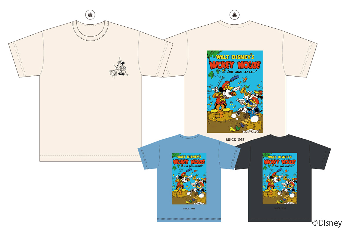 Disney Collection～MICKEY MOUSE “THE BAND CONCERT”～】 Tシャツをご
