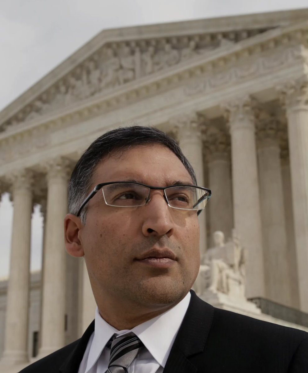 This is Neal Katyal.
He successfully argued that to the Supreme Court that Trump’s Tariff were illegal. 

 Trump and MAGA are in turmoil because the Supreme Court followed the law.  

See how this DEI thing works?
Bondi’s DOJ can’t beat their way out of a wet paper bag.