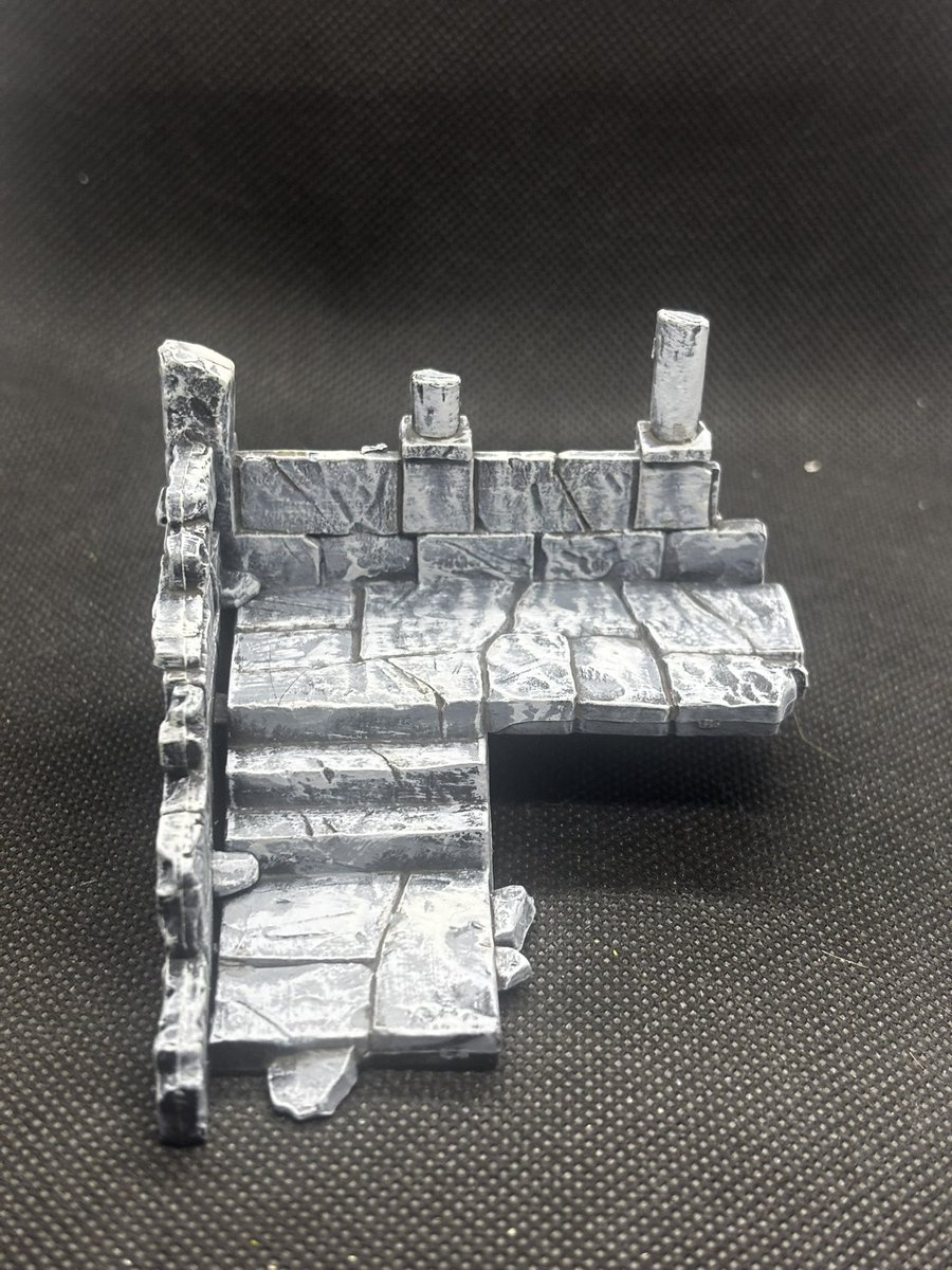 KerrickHobbys's tweet photo. Finished the 3rd and final piece of the Ruins of Osgiliath set.  As with the others I did these completely with AK Interactive 3rd Gen acrylics and their Sepia Panel Liner. 

#modelpainting #middleearthstrategybattlegame #lordoftherings #warhammercommunity #akinteractiveofficial https://t.co/UaV5AsH0bX