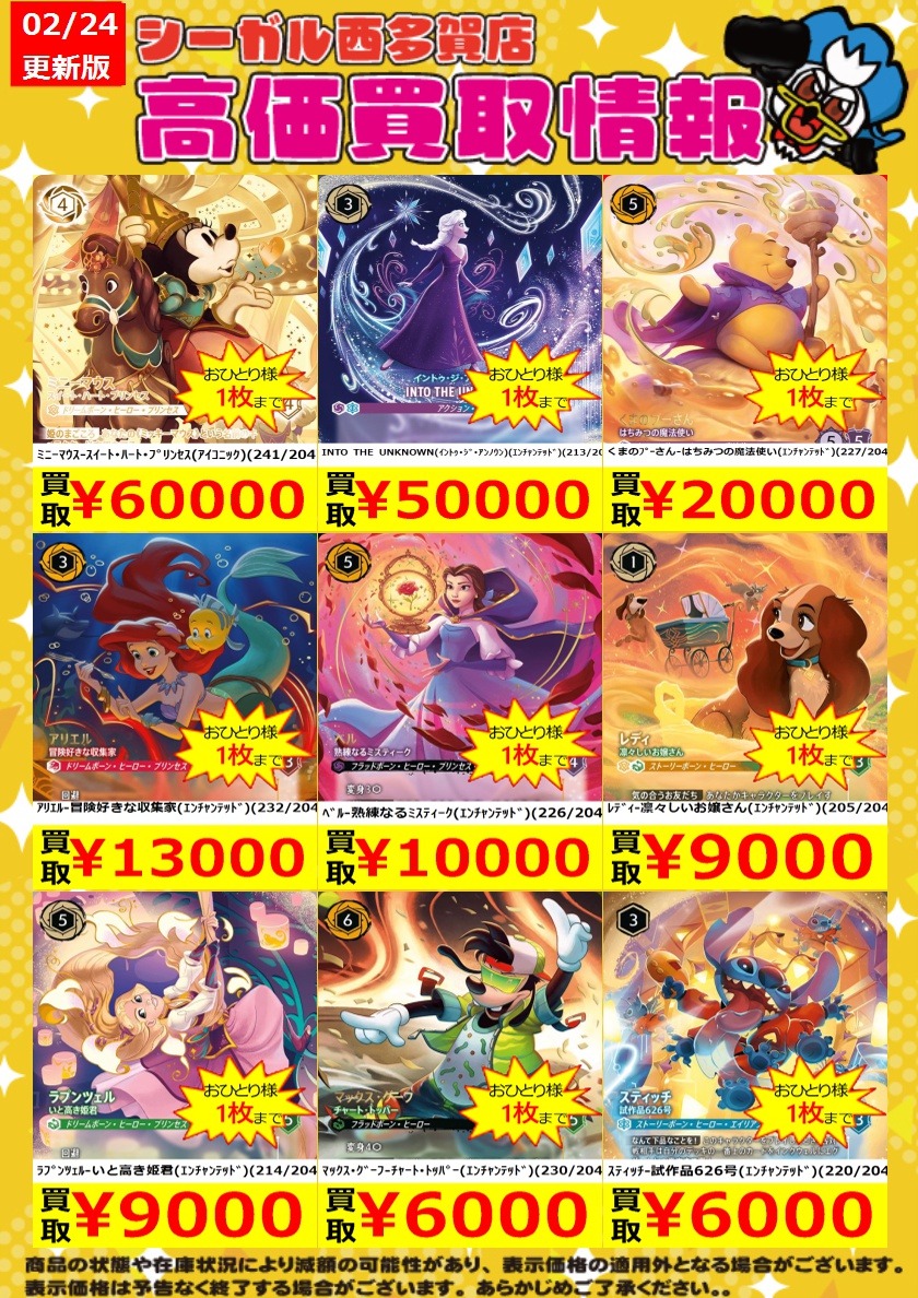 ≪ﾛﾙｶﾅ高価買取情報！！≫ 商品や状態や在庫状況により減額の可能性が