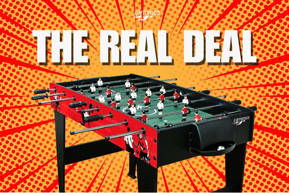 CarromcoGIL's tweet photo. For proper matches.

The Triumph-XR is built for steady play and smooth control.

It’s the kind of table that stays set up because someone always wants “one more game”.

#Foosball #GameRoom #Carromco https://t.co/jOR7c2XgYb