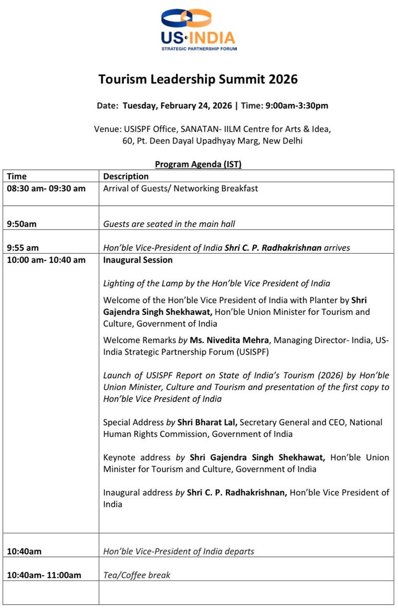 The Summit is being organised by USISPF and Sankala Foundation. The highlight will be tracing the great ancient Indian traditions of respect for human values, rights and life by travelling which has been attracting the curious visitors to the country for centuries.