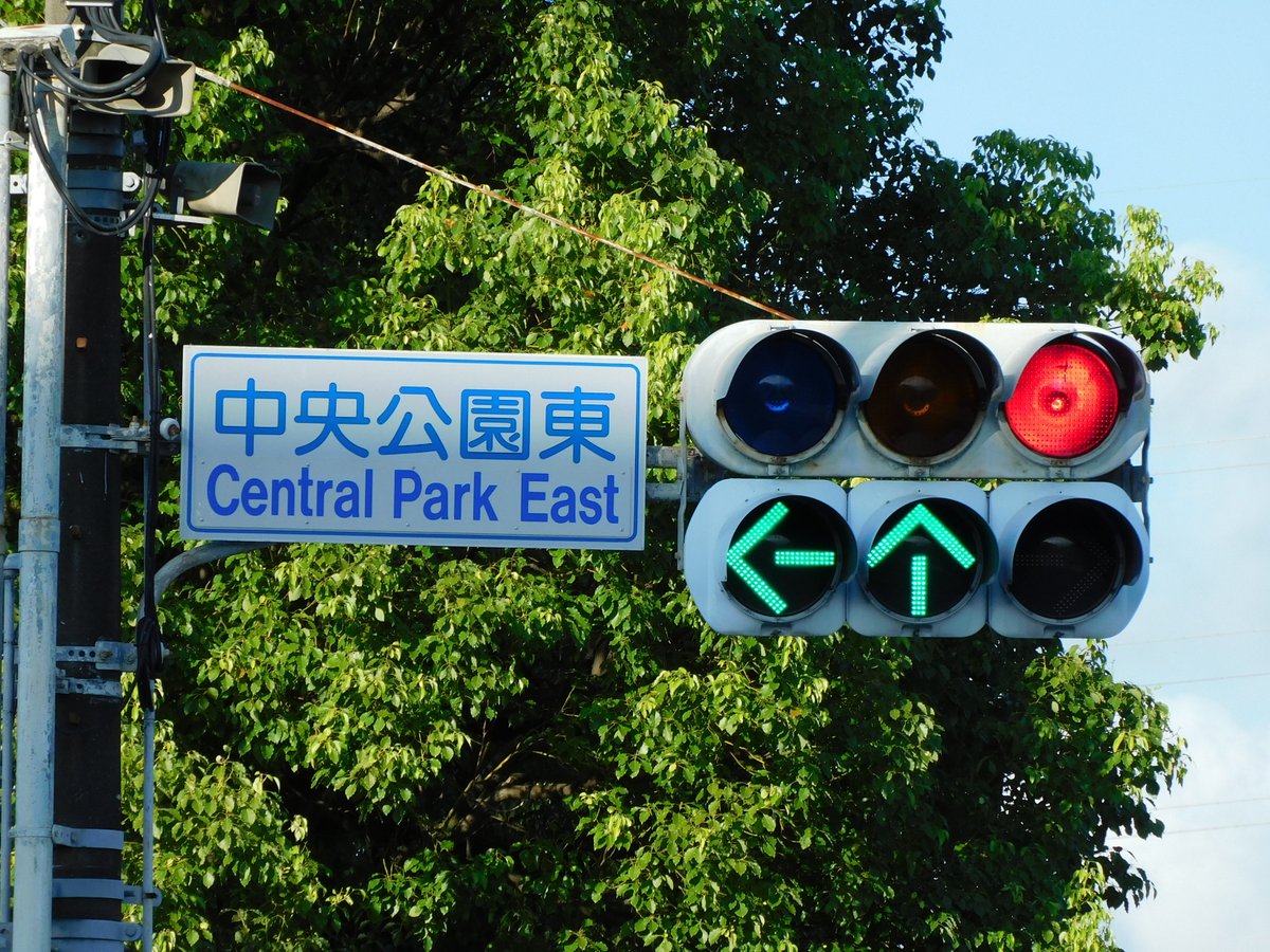 静岡の富士市に設置されていた矢印灯付きの小糸工業銘板の丸形灯器300Φ