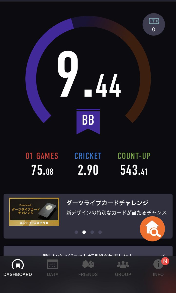 tfrdk's tweet photo. ダーツ再開してちょっとずつ伸びてる https://t.co/h1VKL8mjZ7