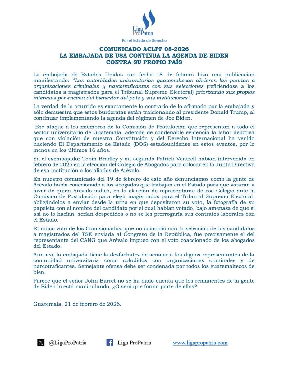 Liga ProPatria tweet media