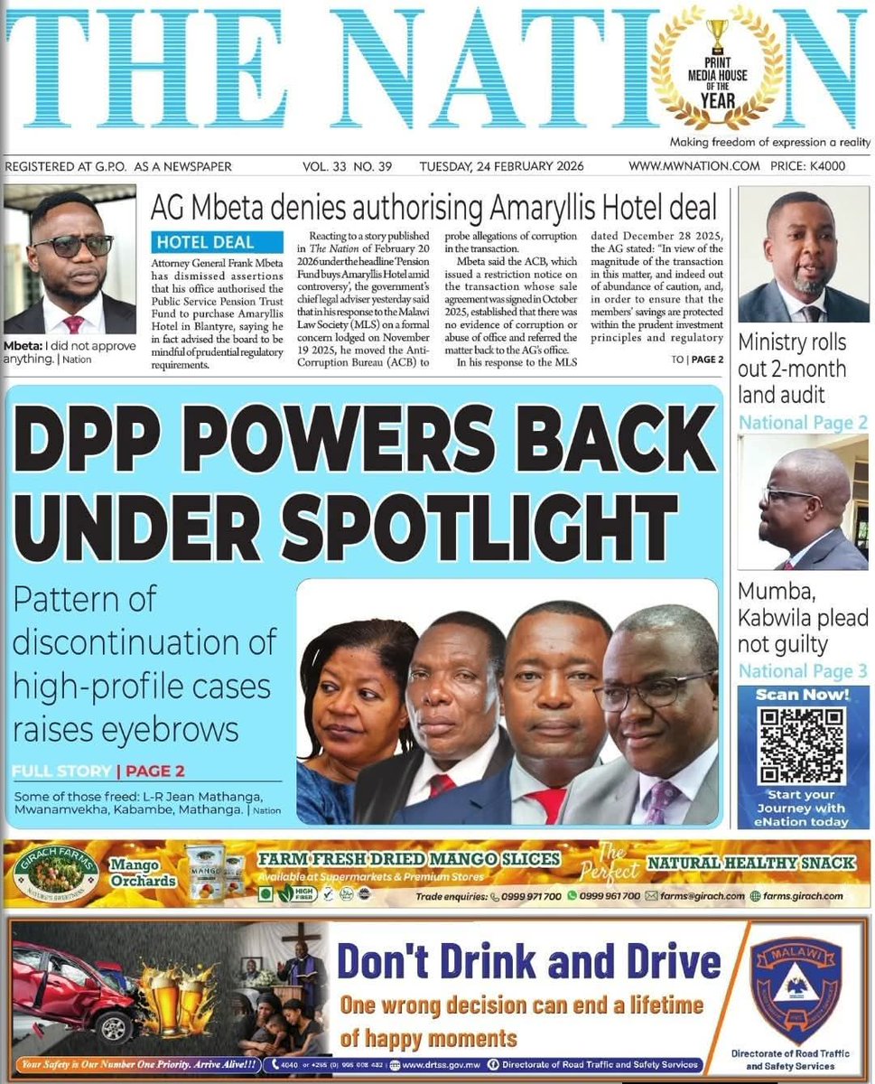 onjezani's tweet photo. Looks like the current Director of Public Prosecution has continued right from where the other one stopped. All he's doing is discontinuing cases for no clear reason. https://t.co/f2U2n9q5fJ