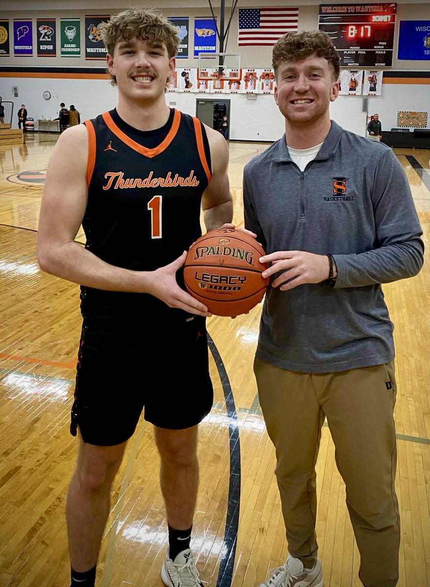 With 15 rebounds, <a href="/KorzLoken/">💥 Korz Loken 💥</a> sets all time school rebounding record. 687 boards and counting, passing up Coach <a href="/ParkerPrahl/">Parker Prahl</a> previous record holder at 684.
