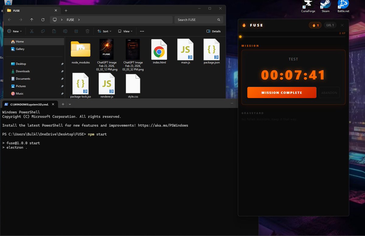 bulkleyrob1's tweet photo. Fuse is coming! Basic app setup is done.
#ADHD #Neurodivergent #developers #BuildingInPublic #TaskInitiation https://t.co/t4lIlJxpo5